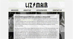 Desktop Screenshot of lizmair.com