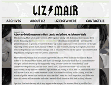 Tablet Screenshot of lizmair.com